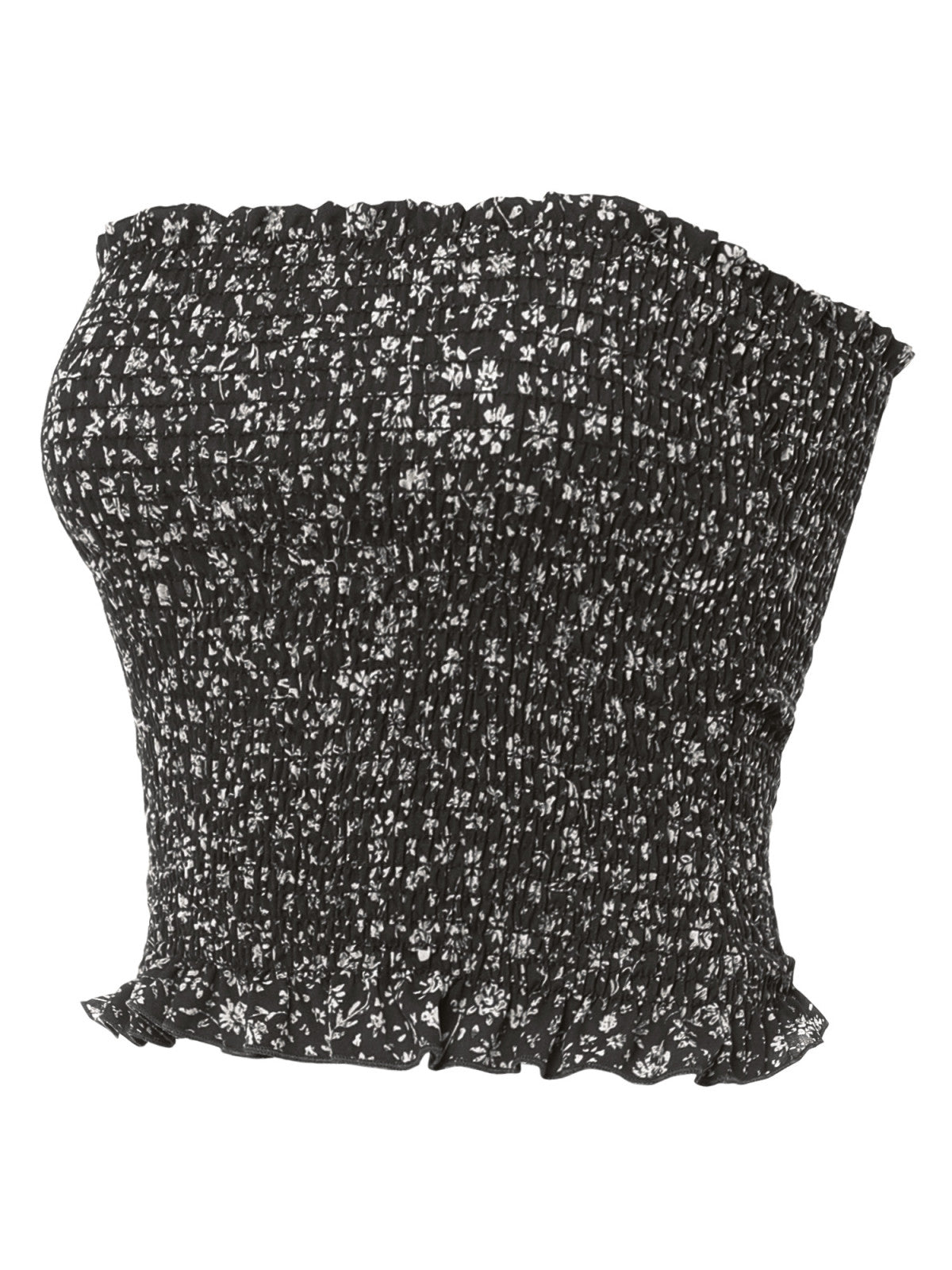 Black Flower Print