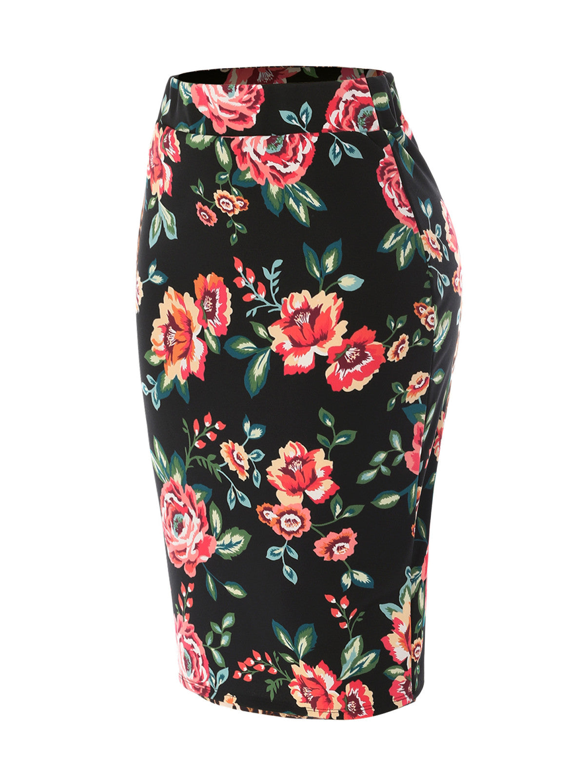 FLO Black Red Print