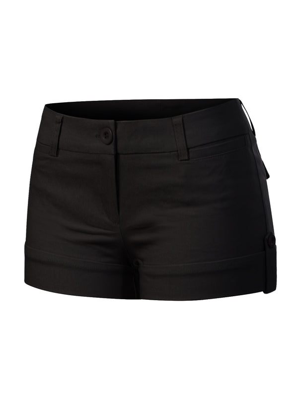 Body Enhancing Comfort Modern City Cuffed Short with Pockets