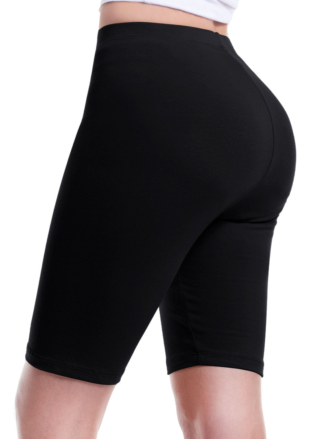 Basic High Waisted Active Yoga Soft Biker Shorts