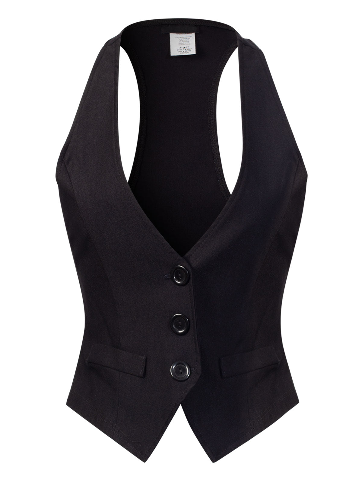 Dressy Casual Versatile Racerback Vest Tuxedo Suit Waistcoat