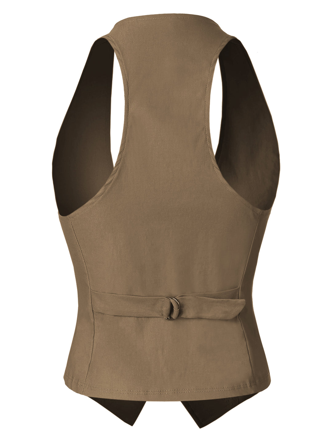 Dressy Casual Versatile Racerback Vest Tuxedo Suit Waistcoat