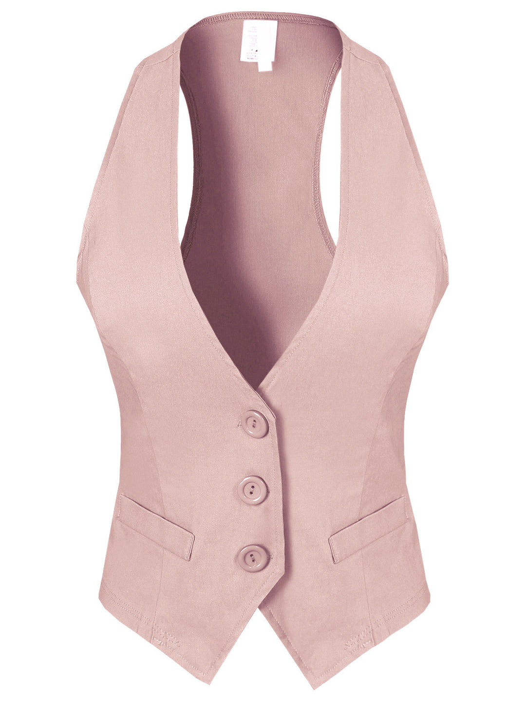 Dressy Casual Versatile Racerback Vest Tuxedo Suit Waistcoat