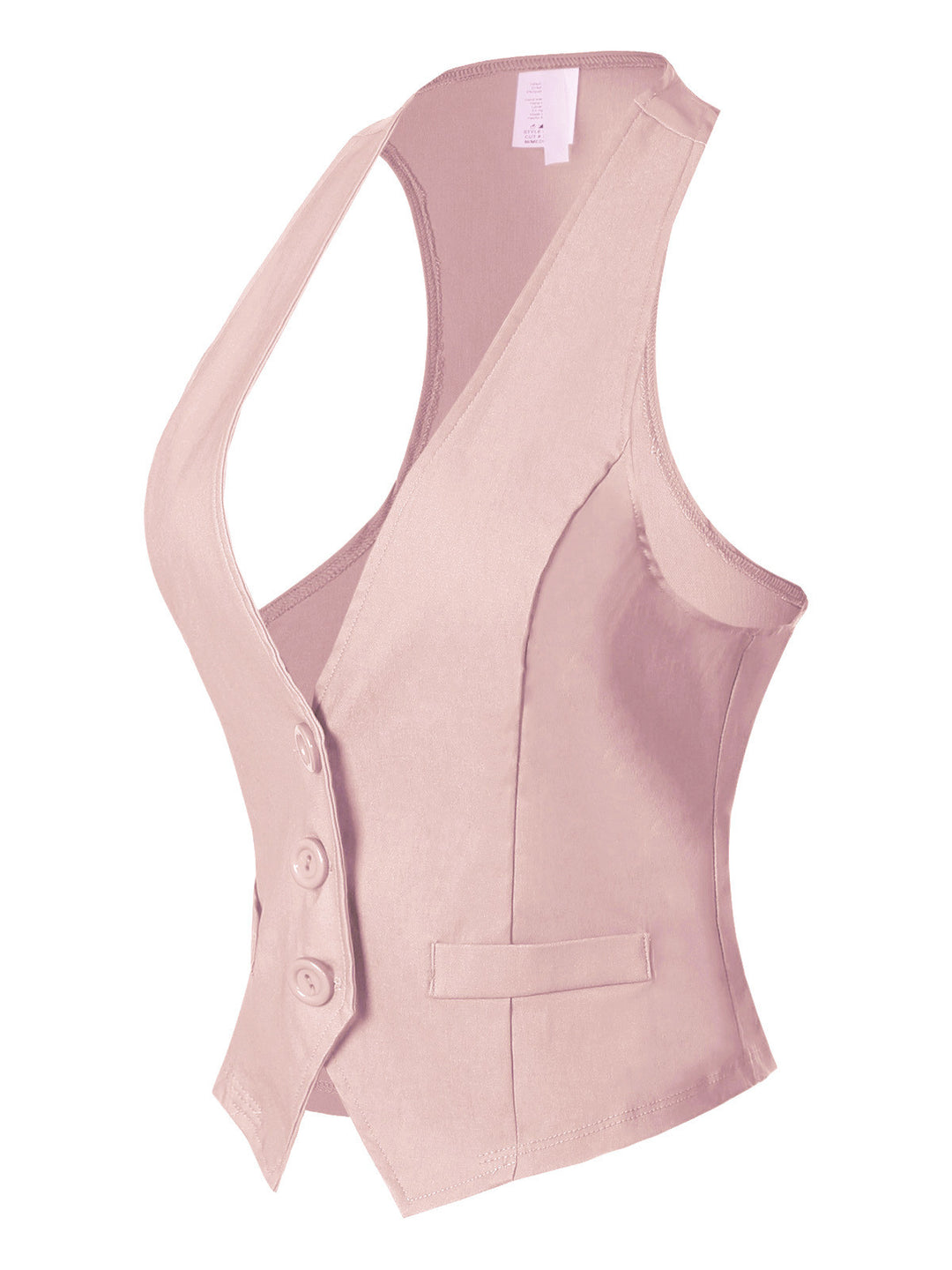 Dressy Casual Versatile Racerback Vest Tuxedo Suit Waistcoat