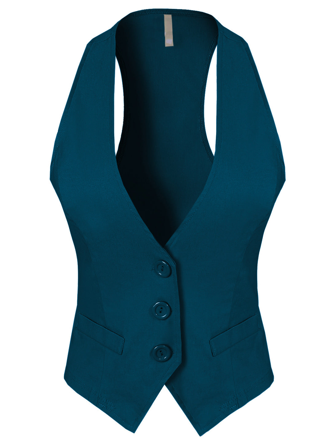 Dressy Casual Versatile Racerback Vest Tuxedo Suit Waistcoat
