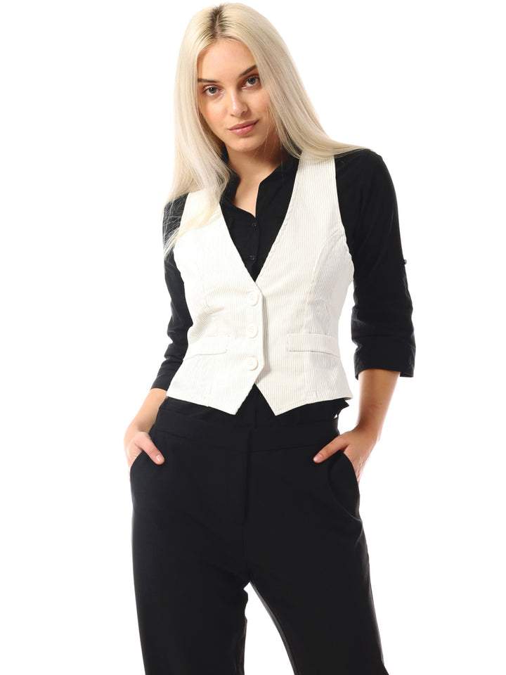 Stripe White/ Black