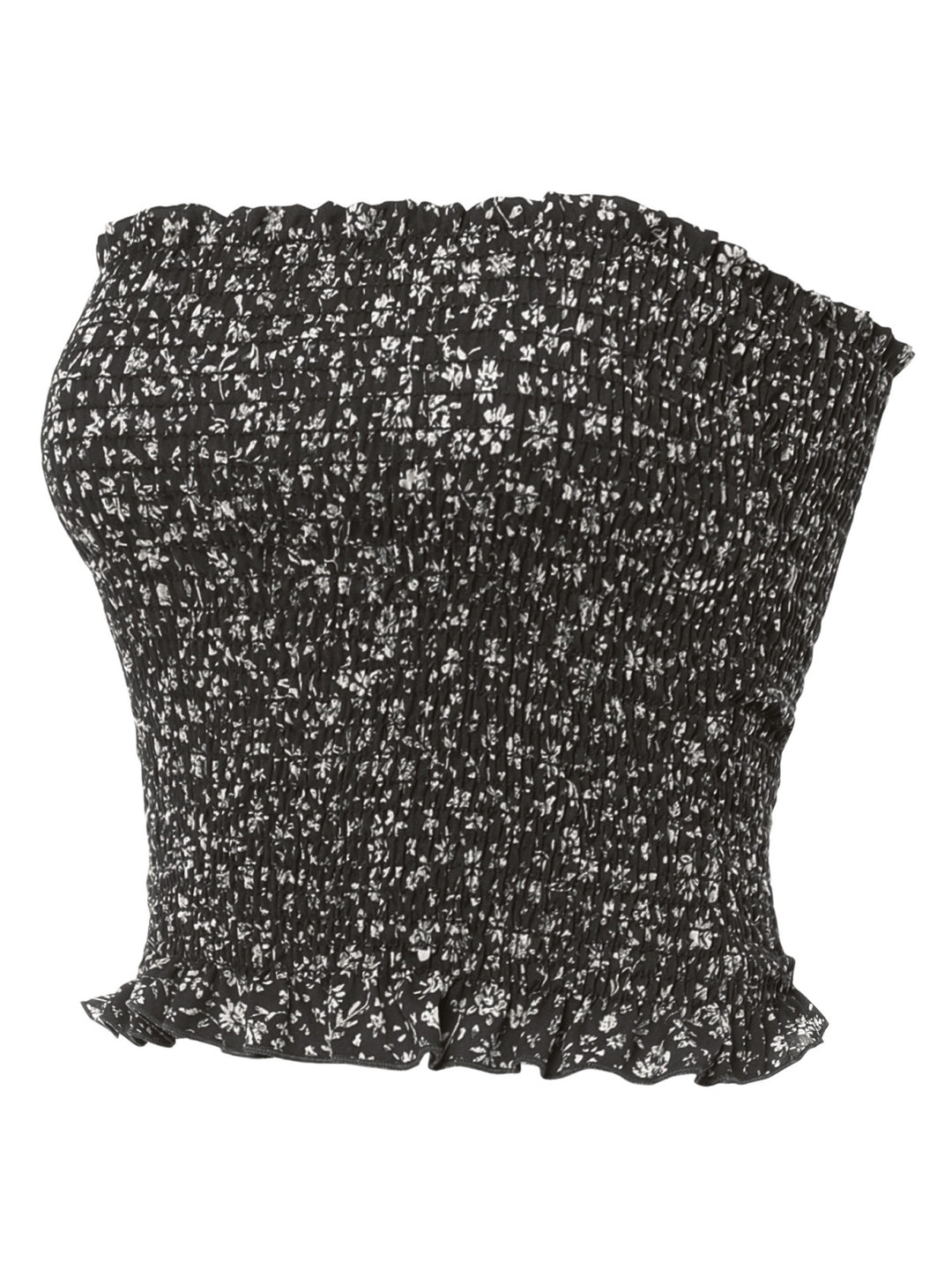 Black Flower Print
