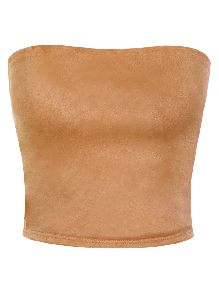 Faux Suede Camel