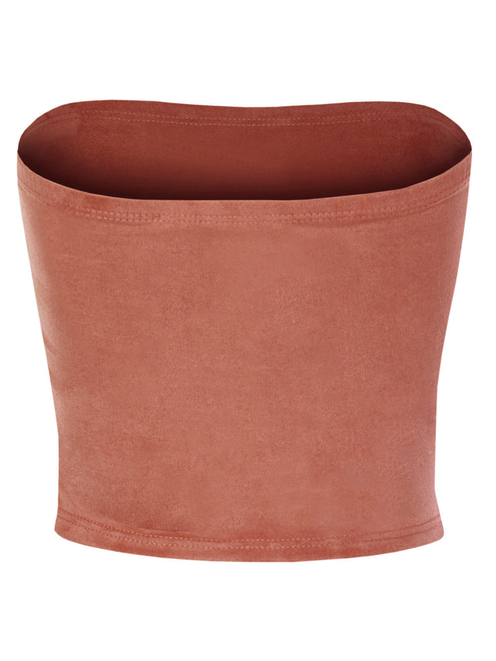 Faux Suede Rust