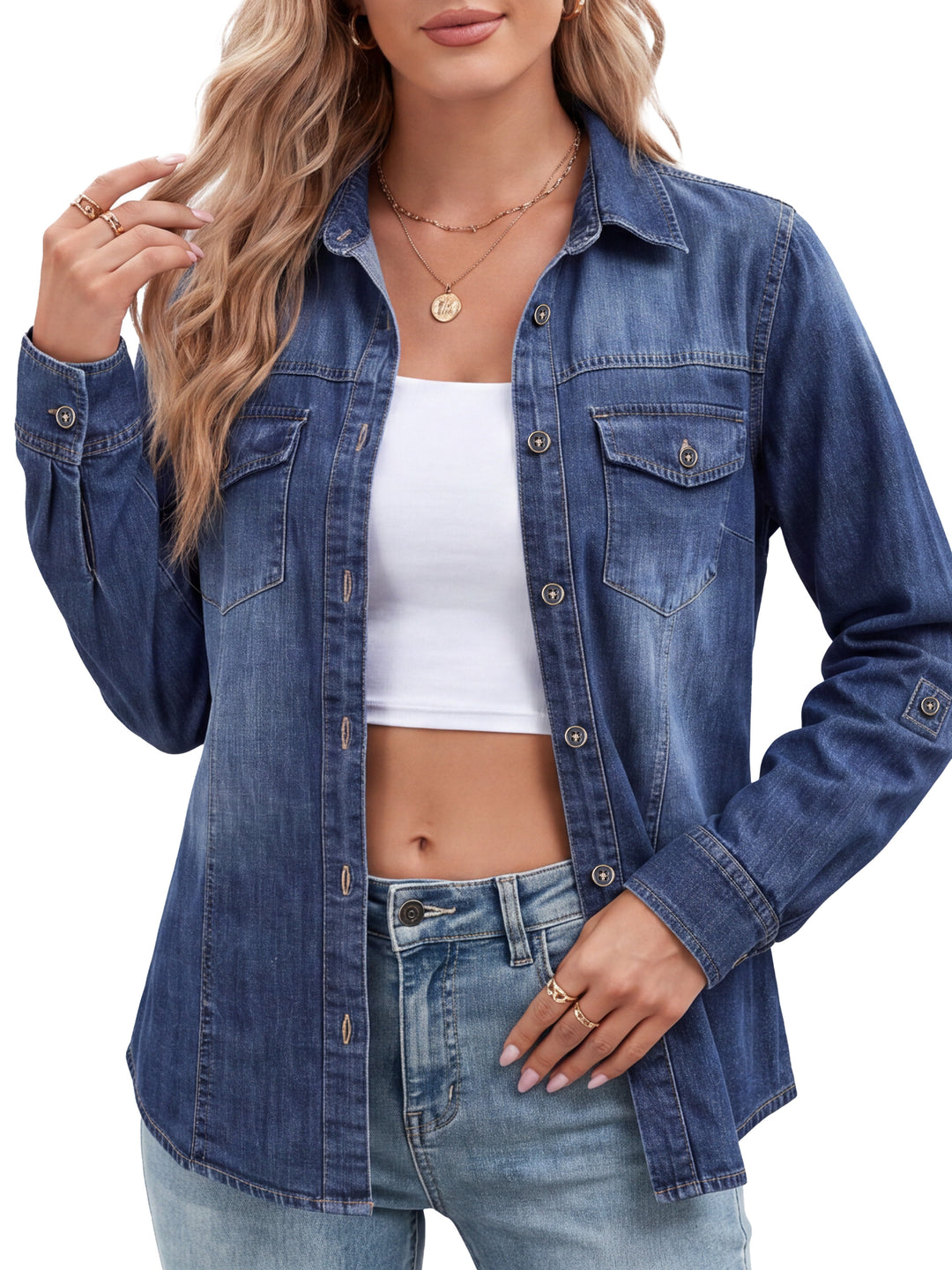Washed Medium Denim