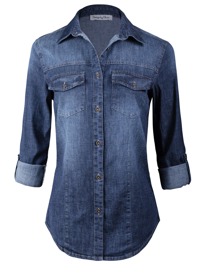 Washed Medium Denim
