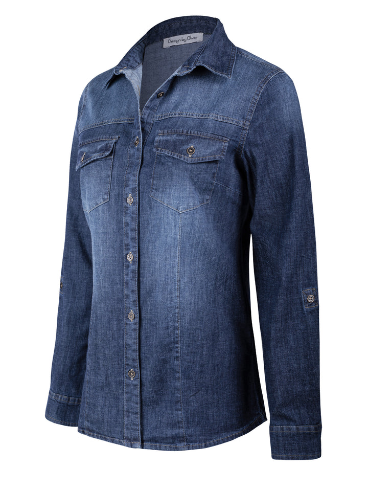 Washed Medium Denim