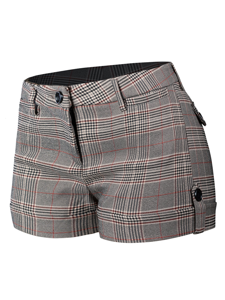 Khaki Burgundy Plaid