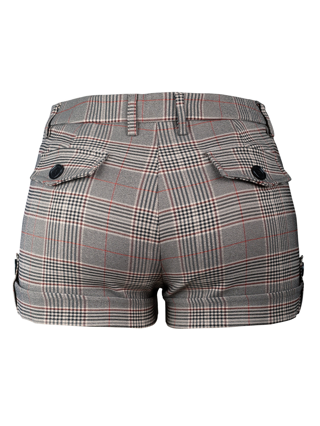 Khaki Burgundy Plaid