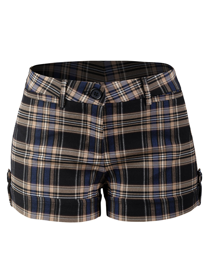 Navy Khaki Plaid