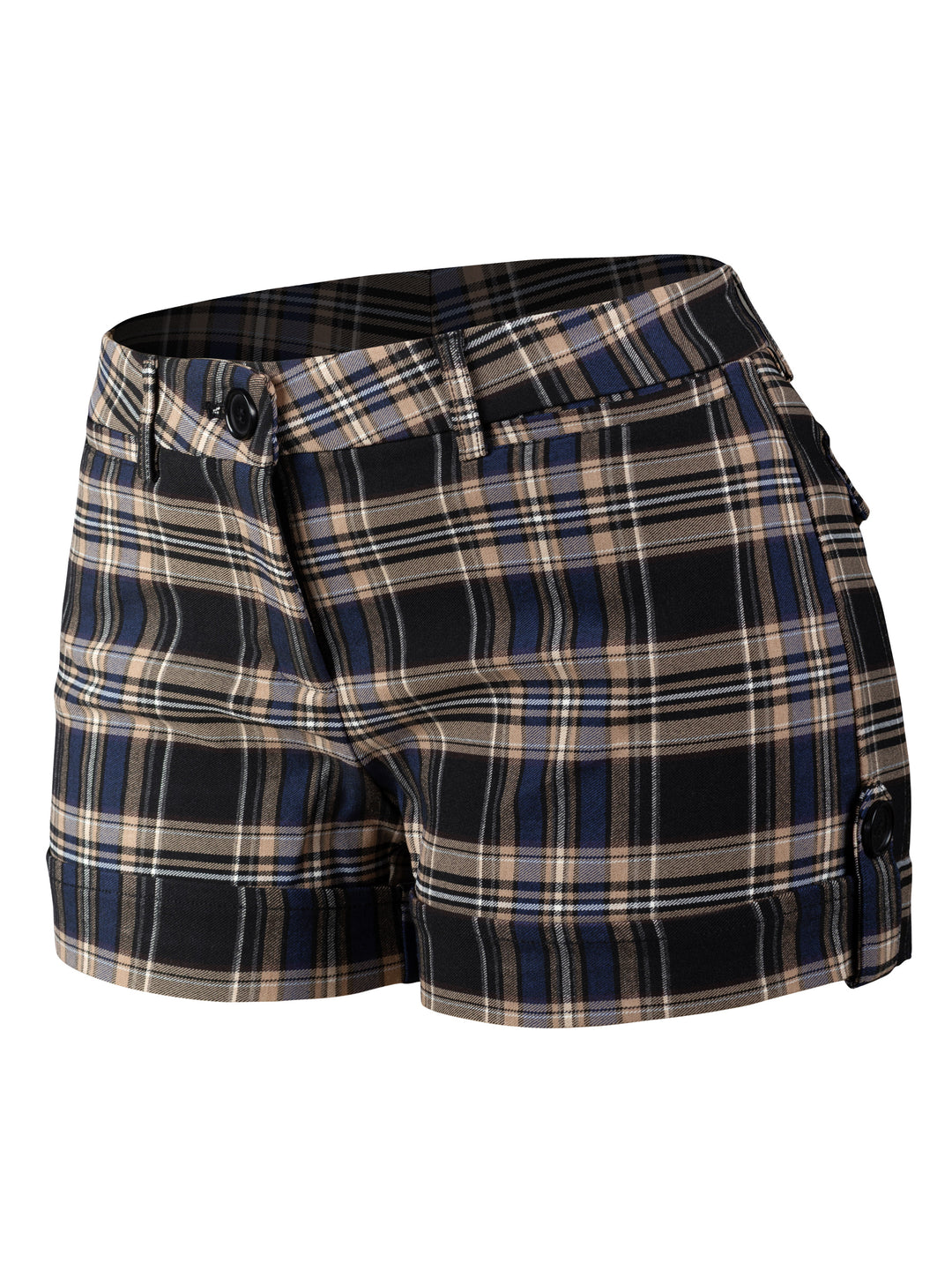 Navy Khaki Plaid