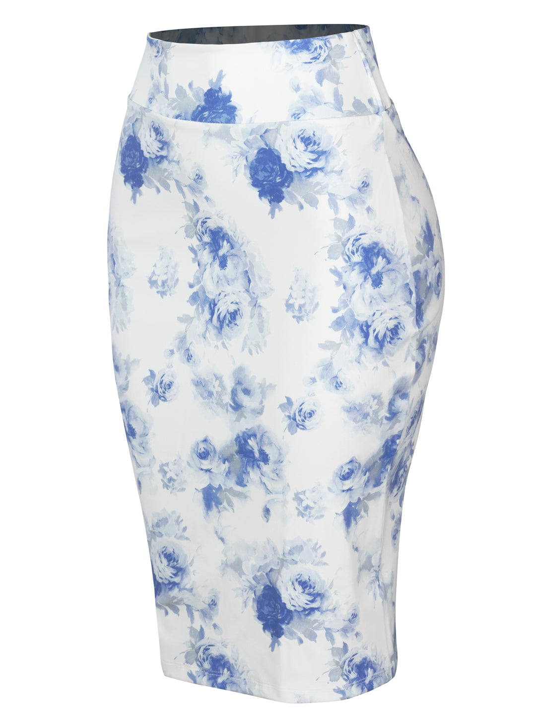 L. Blue Flower Print