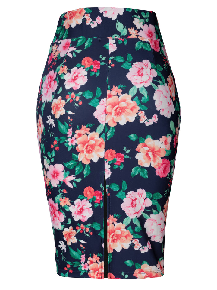 Flower Navy/ Peach