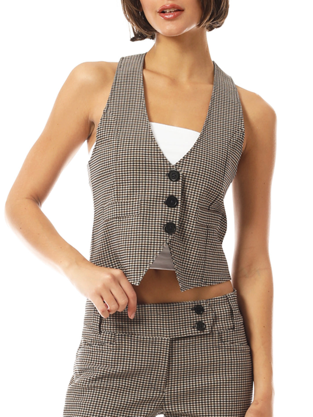 Navy / Brown Plaid