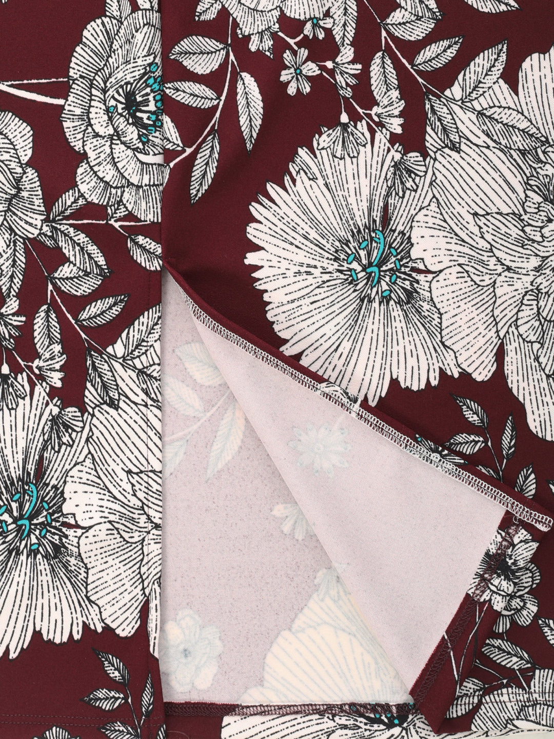 Burgundy/Aqua