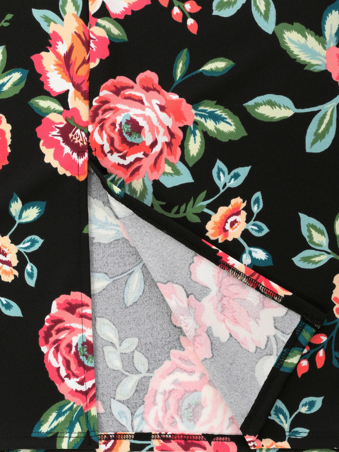 FLO Black Red Print