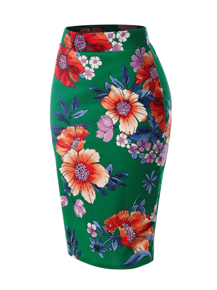 Flower Kellygreen/ Coral