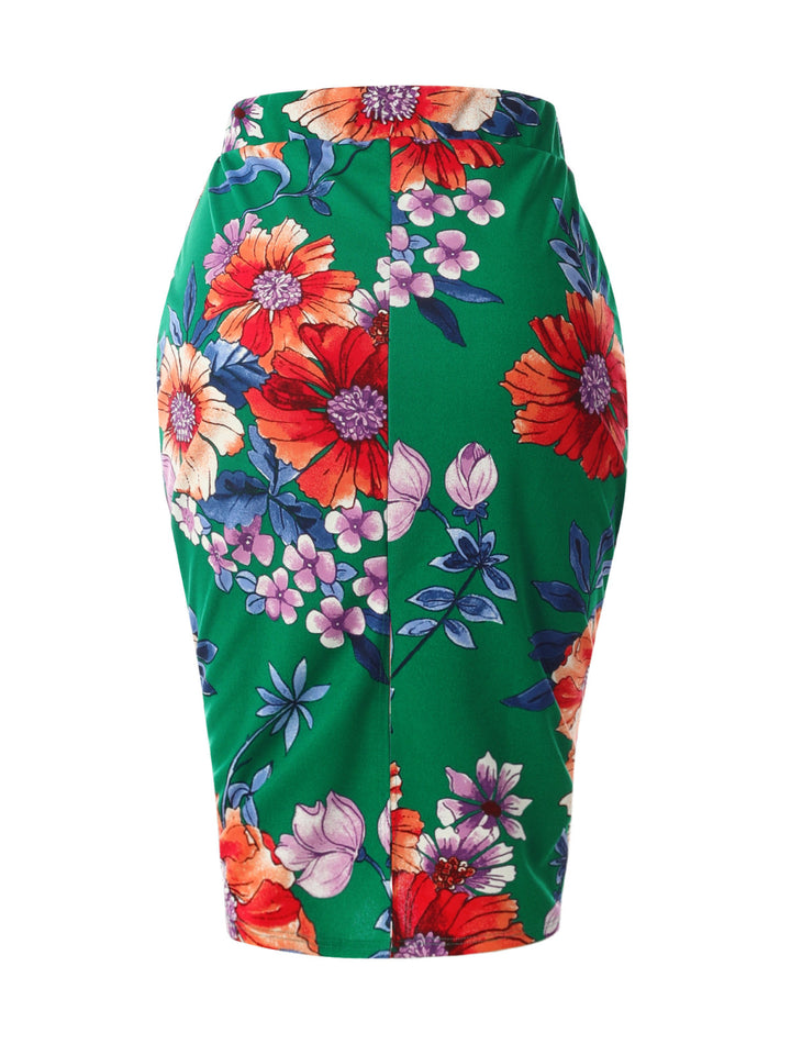 Flower Kellygreen/ Coral