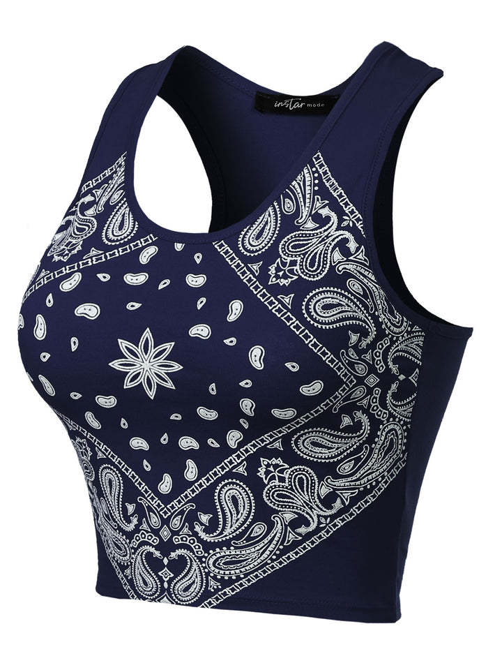 Navy Print