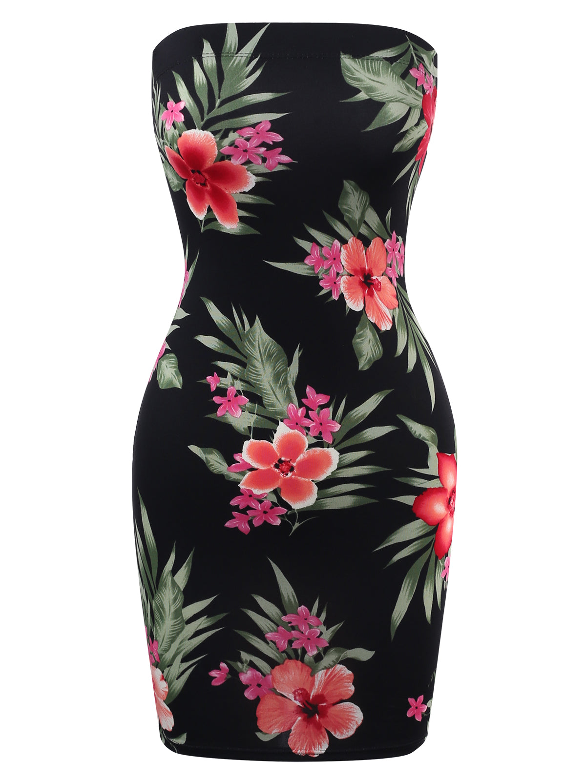 Red Tropical Print