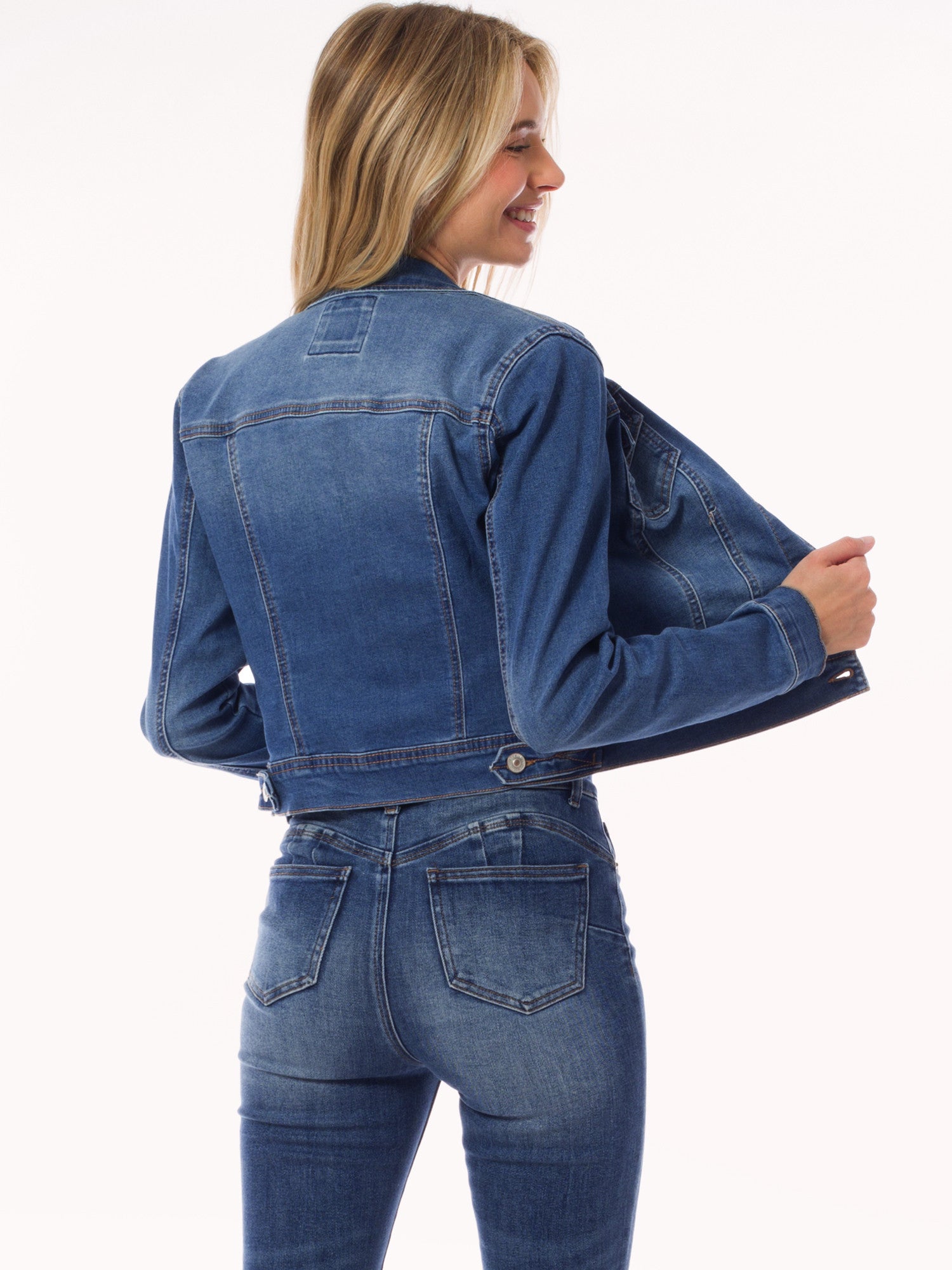 Classic/ Destroyed Vintage Washed Long  Sleeve Denim Jean Jacket