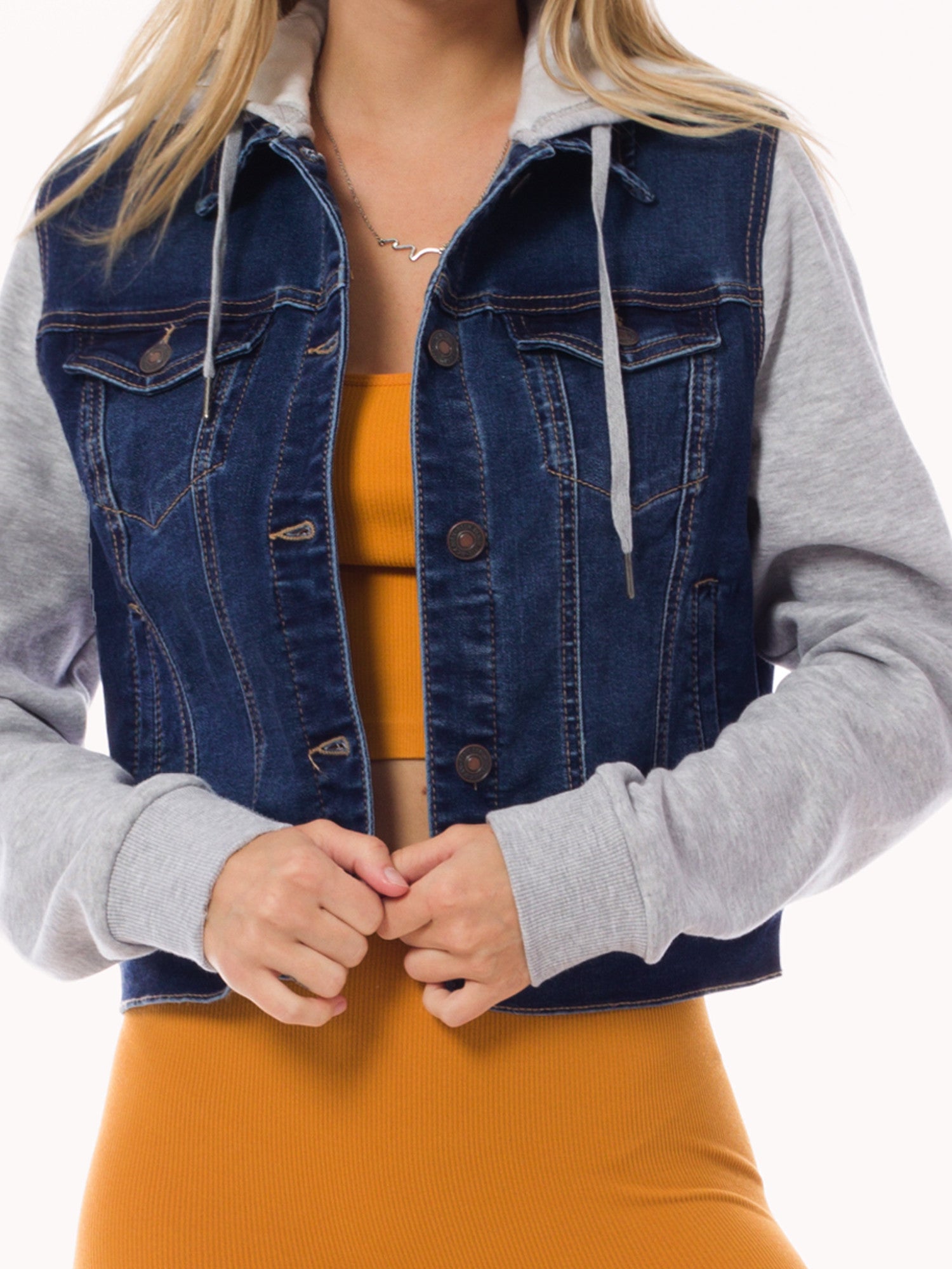 Classic Casual Hooded Denim Jacket