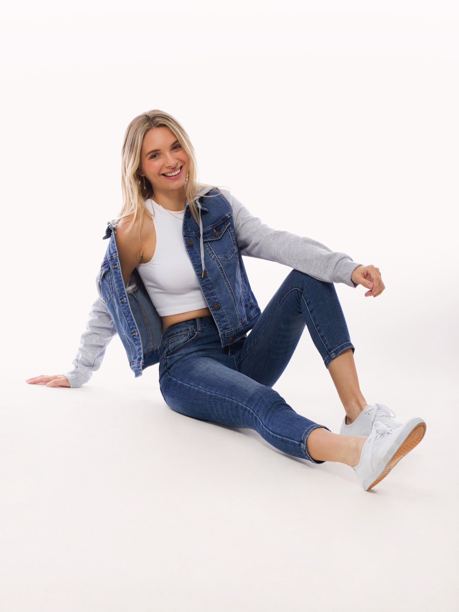 Classic Casual Hooded Denim Jacket